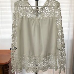 White lace blouse